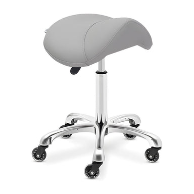 DSSE Saddle Medi Stool Smoke Front Side View