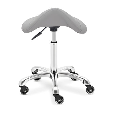 DSSE Saddle Medi Stool Smoke Front View
