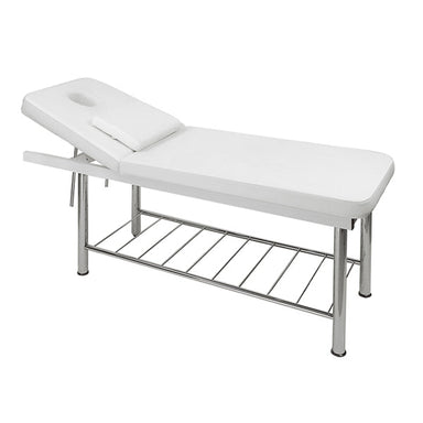 DSSE Serenity Massage Table White Face Hole Front Side View
