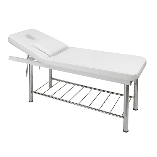 DSSE Serenity Massage Table White Face Hole Front Side View