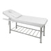 DSSE Serenity Massage Table White Face Hole Front Side View
