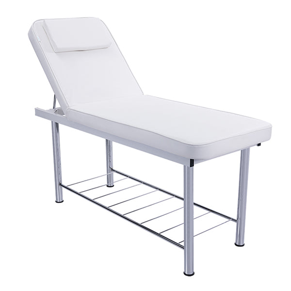 DSSE Serenity Massage Table White Front Side View