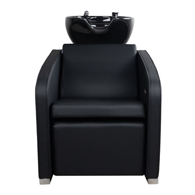 DSSE Soho Electric Recliner Wash Lounge Black Front View