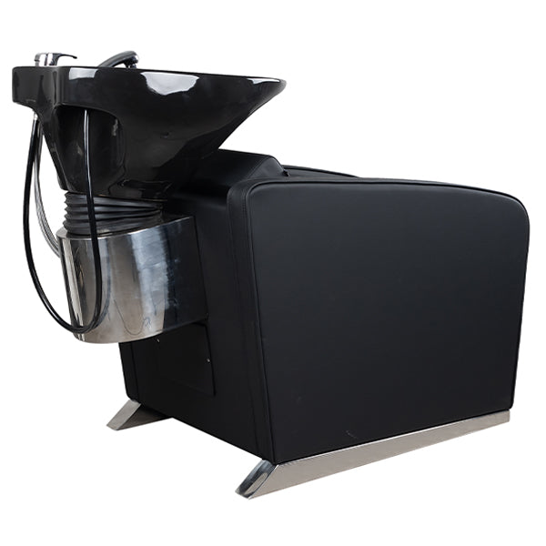 DSSE Soho Electric Recliner Wash Lounge Black Rear Side View