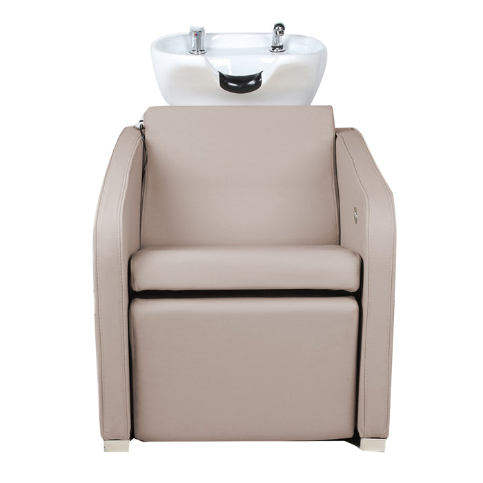 DSSE Soho Electric Recliner Wash Lounge Latte Front View