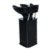 DSSE Tekno Free Stand Pedestal Black Front Side View