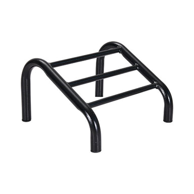 DSSE Tri Bar Footrest Black Front Side View