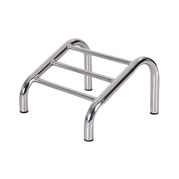 DSSE Tri Bar Footrest Chrome Front Side View