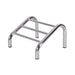 DSSE Tri Bar Footrest Chrome Front Side View