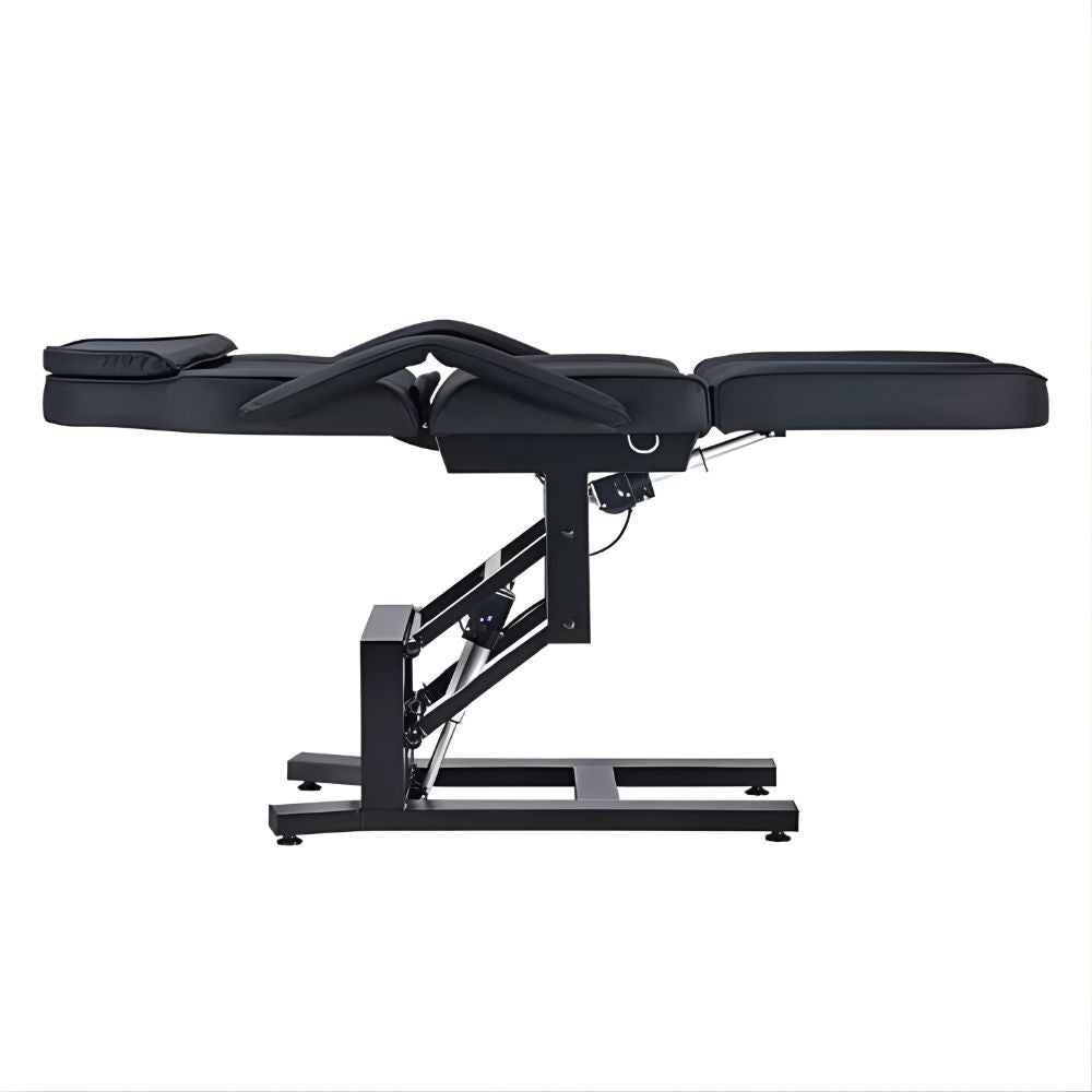 DSSE Tria Electric Beauty Bed Black Flat Position Side View