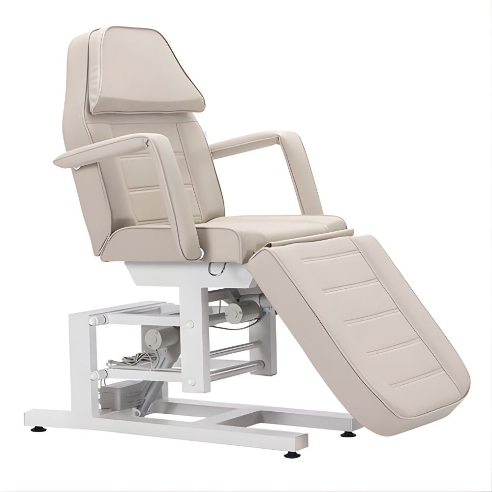 DSSE Tria Electric Beauty Bed Latte Upright Front Side View