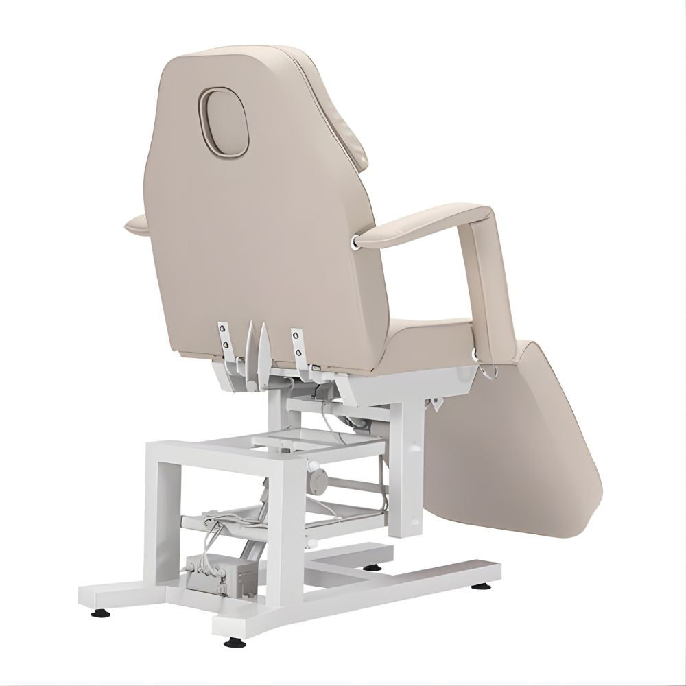 DSSE Tria Heated Electric Beauty Bed Latte Rear Side View