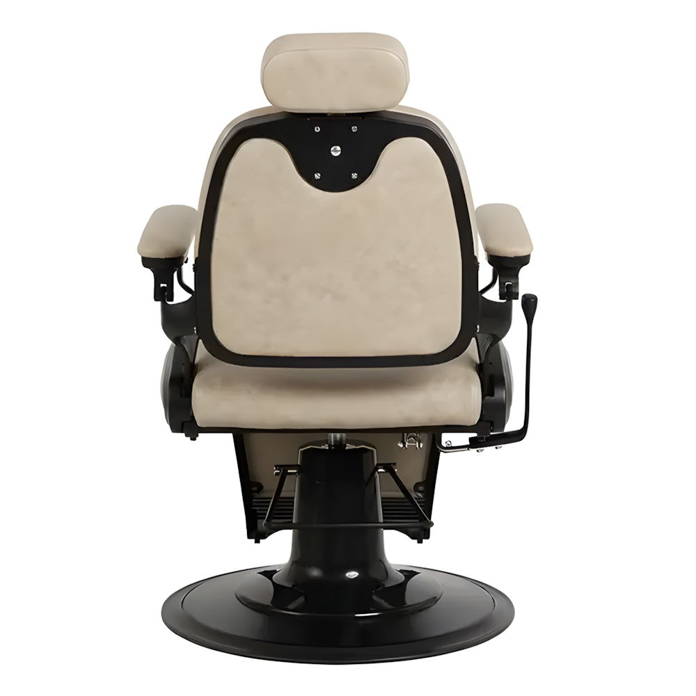 DSSE Winston Barber Chair Taupe Rear View