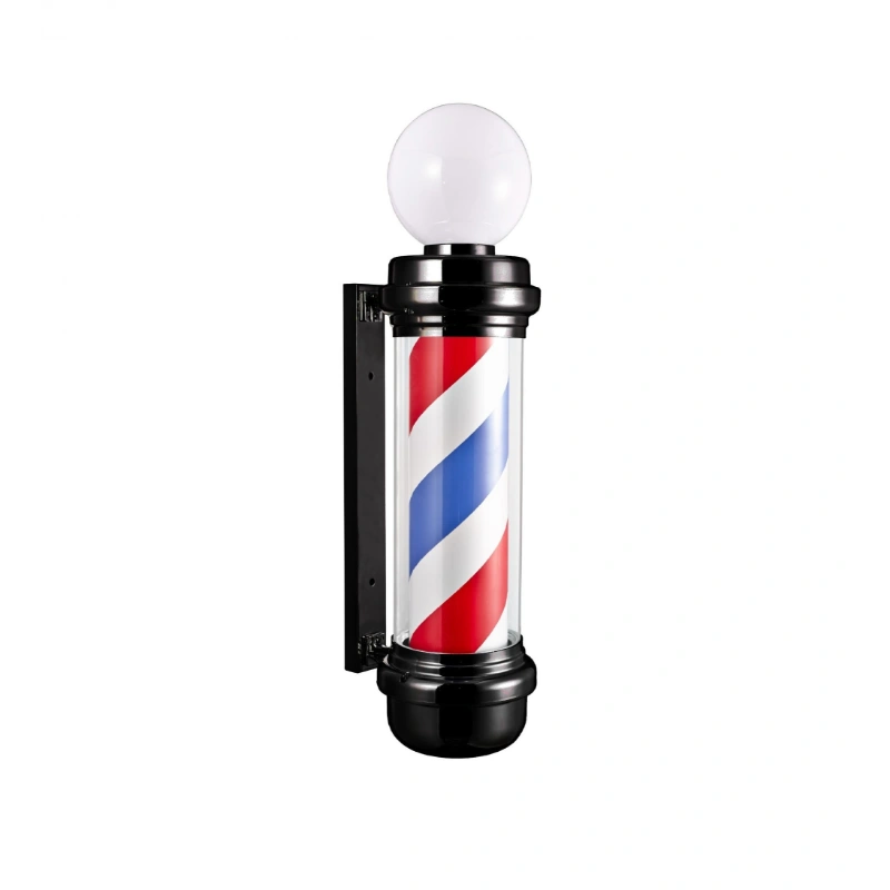 Karma #3 LED Barber Pole With Top Light Black