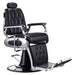 Karma Airlie Beach Barber Chair Black Chrome Front Side View