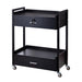Karma Bakewell Beauty Trolley 2 Draw Black Front Side View