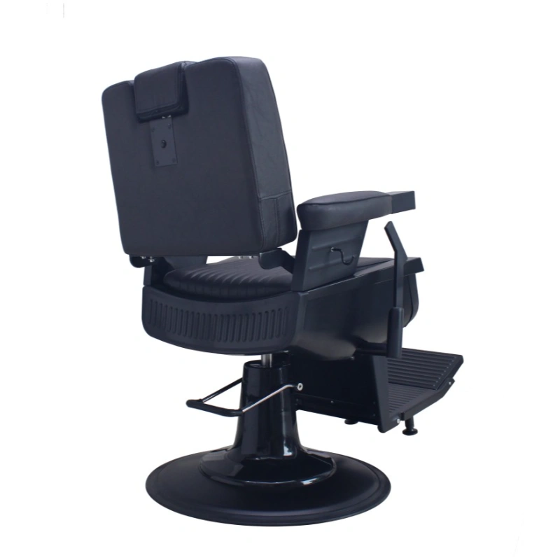 Karma Brisbane Barber Chair Black Rear Side View