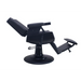 Karma Brisbane Barber Chair Black Reclined Side View