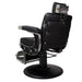 Karma Chandler Barber Chair Black Rear Side View