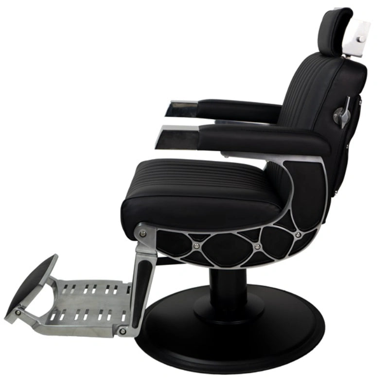 Karma Chandler Barber Chair Black Side View