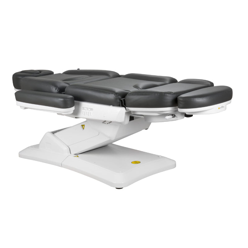 Karma Christchurch Premium Electric Beauty Bed Charcoal Flat Position Front Side View