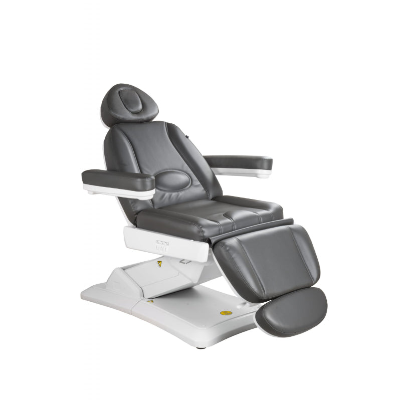 Karma Christchurch Premium Electric Beauty Bed Charcoal Front Side View