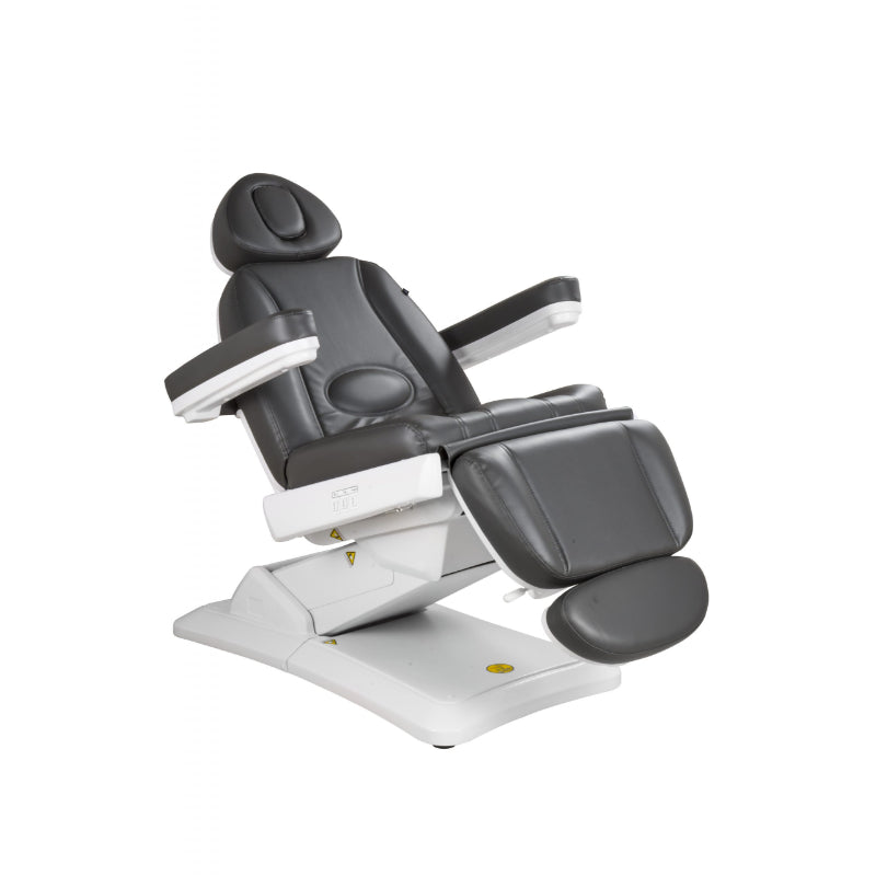 Karma Christchurch Premium Electric Beauty Bed Charcoal Inclined Front Side View