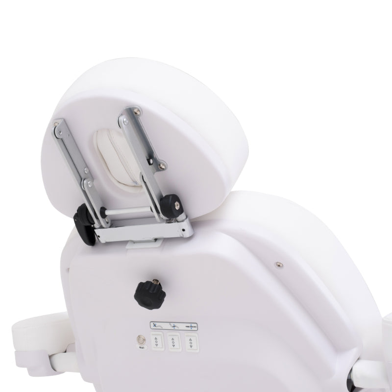 Karma Christchurch Premium Electric Beauty Bed White Head Rest View