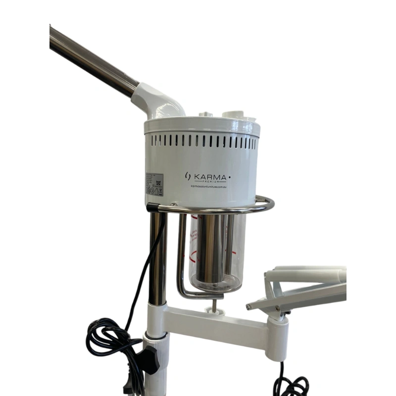 Karma Compact Facial Steamer With Ozone LED Magnifying Lamp Closeup
