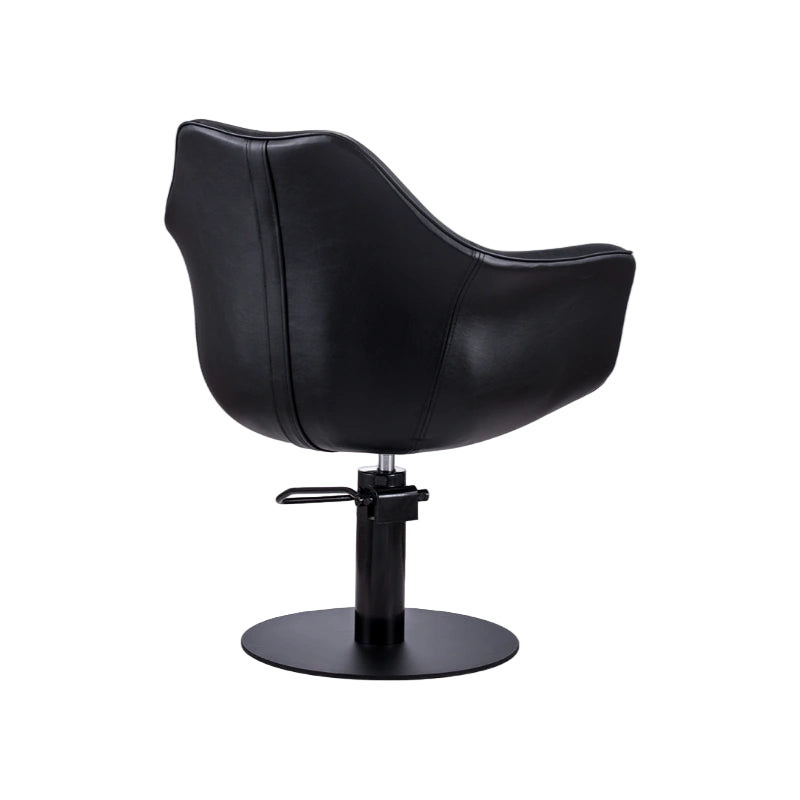 Karma Cronulla Salon Chair Black Rear Side View