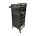 Karma Darwin Hairdressing Trolley Black Rear Side View