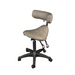 Brown adjustable chair with armrest on a white background