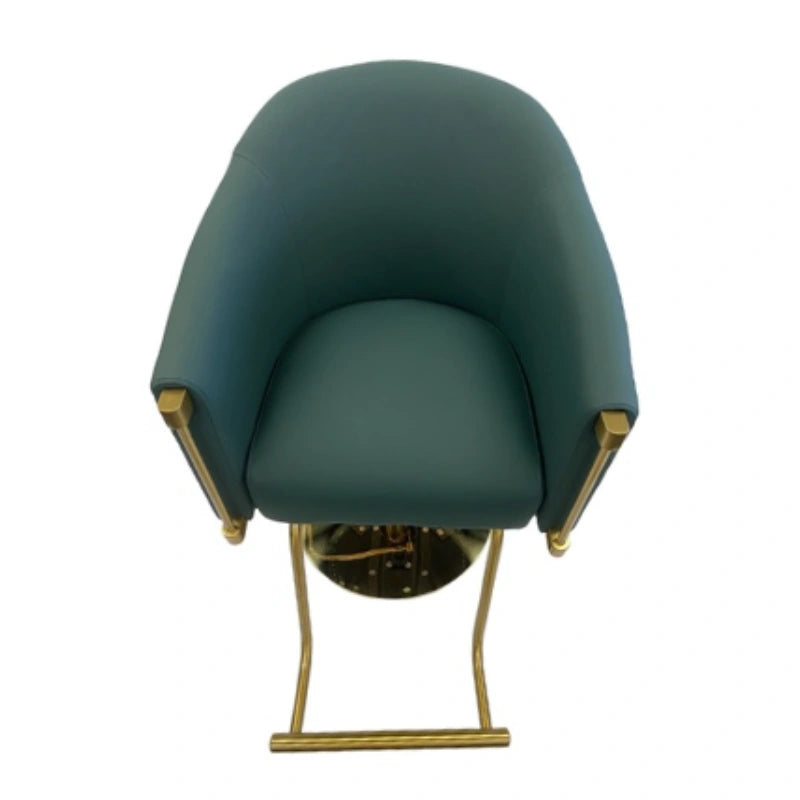 Karma Eden Salon Chair Green Gold Aerial View