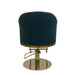 Karma Eden Salon Chair Green Gold Rear View