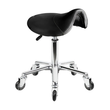 Karma Evandale Salon Saddle Stool Black