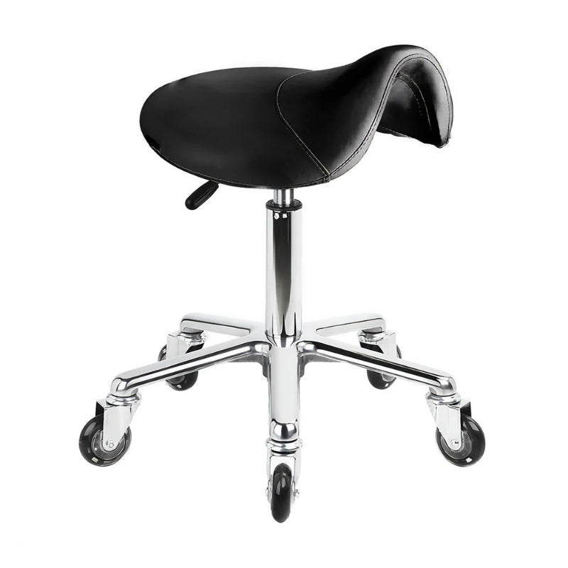Karma Evandale Salon Saddle Stool Black