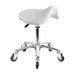 Karma Evandale Salon Saddle Stool White