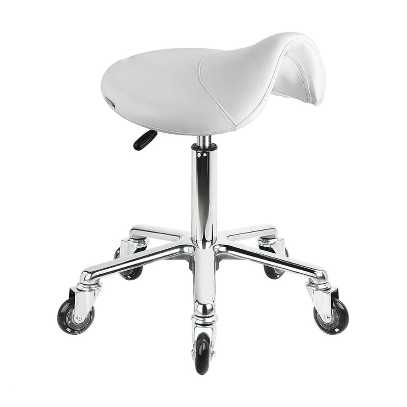 Karma Evandale Salon Saddle Stool White