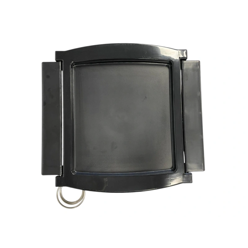 Karma Florina Lockable Salon Trolley Black Retracted Tray Birds Eye View