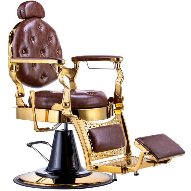 Karma Gold Coast Barber Chair Brown Gold