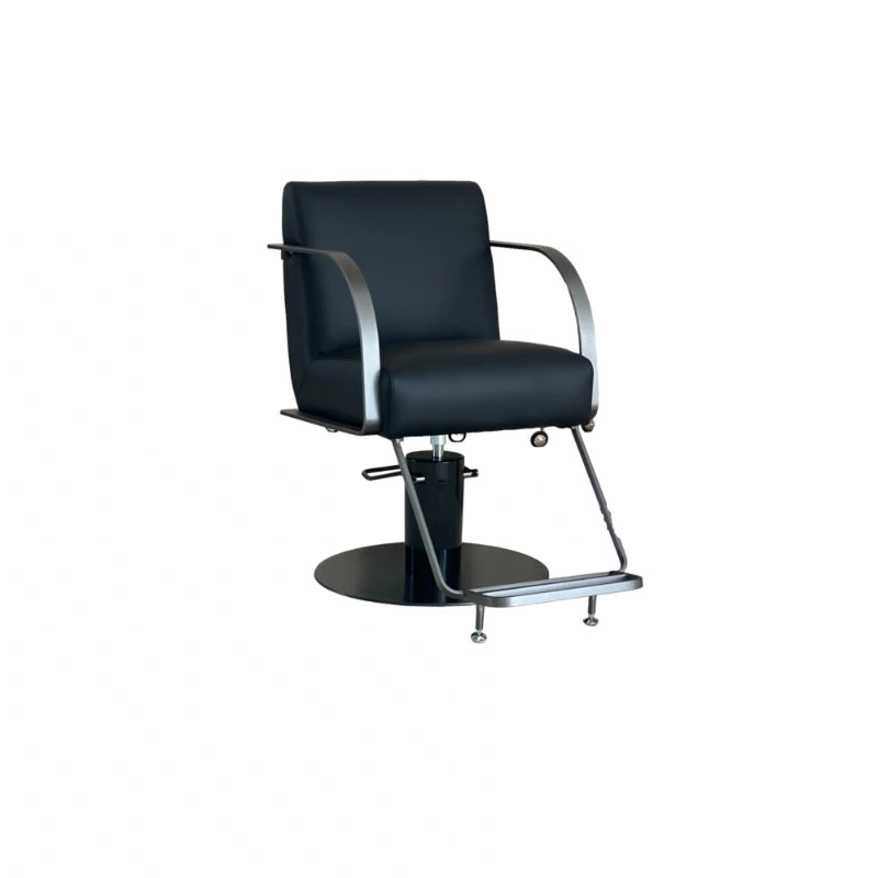 Karma Gosford Salon Chair Black Front Side View