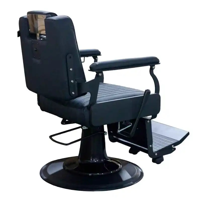 Karma Hawthorn Barber Chair Black Rear View