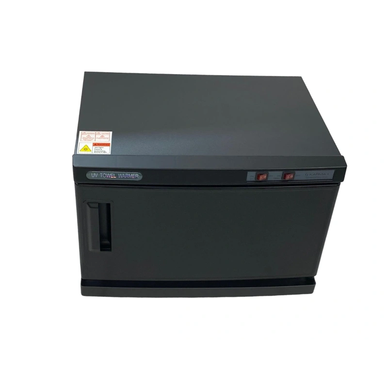 Black industrial oven on a white background