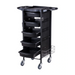 Karma Humpty Doo 5-Tray Hair Trolley Black Front Side View