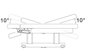 Karma Hunterville Premium Beauty Bed White Side View Head Foot Dimensions