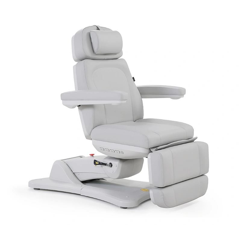 Karma Inglewood Electric Beauty Bed White Upright Front Side View