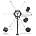 Karma LED Star Beauty Light Control Adjustments Front View