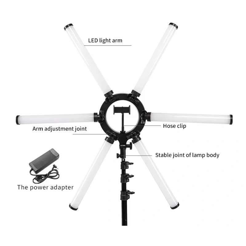 Karma LED Star Beauty Light Labelled Components