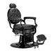 Karma Mackay Barber Chair Black Front Side View