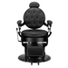 Karma Mackay Barber Chair Black Front View